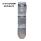 KIT Porta Temperos Organizador Pote Gire e Trave Empilha Fácil BPA Free 155ml /380ml PLASÚTIL
