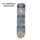 KIT Porta Temperos Organizador Pote Gire e Trave Empilha Fácil BPA Free 155ml /380ml PLASÚTIL