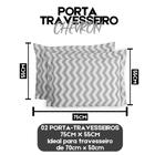 Kit Porta Travesseiro Percal 180 Fios Algodão 02 Peças Toque Macio Diversas Estampas Capa Fronha Travesseiro