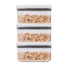 Kit Pote Hermético Lumini Retangular 580 Ml, 3 Peças - Paramount