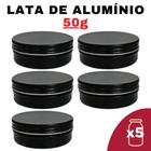 Kit Pote Lata Alumínio Multiuso Bronze Vela, Cosméticos,