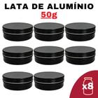 Kit Pote Lata Alumínio Multiuso Bronze Vela, Cosméticos,