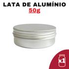 Kit Pote Lata de Alumínio Multiuso - Prata - Vela, Cosméticos, Creme e Armazenamento Diversos (50g)