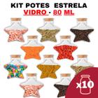 Kit Potes de Temperos e Condimentos Tipo Estrela 80ml