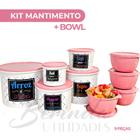 kit potes mantimentos de plastico 5pote de mantimento + 4 potes de 1 litro boll