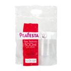 Kit Potes Redondos 500ml C/ Tampa - Livre de BPA e Reutilizáveis 001859