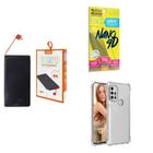 Kit Power Bank 10.000mAh + Capinha Motorola G10 + Película 9D