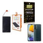 Kit Power Bank 10.000Mah + Capinha Samsung M23 + Película 3D - Armyshield