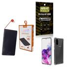 Kit Power Bank 5.000Mah + Capa Samsung S20Plus + Película 3D - Armyshield