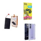 Kit Power Bank 5.000Mah + Capa Samsung S21Plus + Película 9D - Armyshield