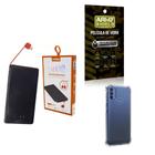 Kit Power Bank 5.000mAh + Capinha Motorola E40 + Película 3D - Armyshield