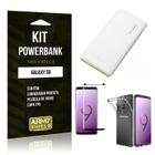 Kit Powerbank Tipo C Galaxy S9 Powerbank+Película+Capa