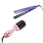 Kit Prancha e Escova Secadora de Cabelo Elgin Tourmaline Ion Bivolt