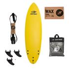 Kit Prancha Surf Soft Mormaii 60 + Leash + Parafina + Capa