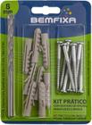 Kit Prático Buchas Parafusos e Broca Bemfixa 8 Mm