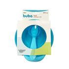 Kit Prato Bowl com Tampa e Colher 300ml Azul - Buba