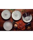 Kit Prato Raso Tramontina Churrasco Rustic em Porcelana 28 cm 06 Peças