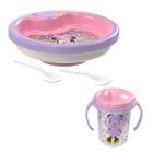 Kit Prato Térmico com Ventosa 450ml e Caneca Minnie Disney