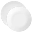 Kit Pratos Rasos e Fundos Coup White Oxford Porcelana 4 Peças