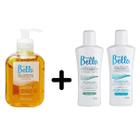 Kit Pré e Pós Gel Camomila + Óleo + Loção Depil Bella Loção Pré Óleo Pós Gel Pós Calmante