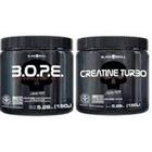 Kit Pré Treino Bope Limão (150g) + Creatina Turbo (150g) - Black - Black skull