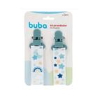 Kit Prendedor Chupeta Buba C/2 +3m Masc Branco/Noite 14499