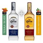 Kit Presente 2 Tequilas Jose Cuervo Ouro Prata com 4 Copos