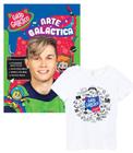Kit Presente Gato Galáctico Livro Arte Galáctica + Camiseta