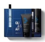 Kit Presente Quasar: Desodorante Colônia 10ml + Espuma de Barbear 47ml + Gel Pós Barba 75g