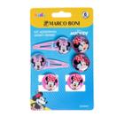 Kit Presilhas E Elásticos De Cabelo Disney Minnie Marco Boni