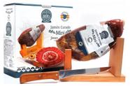 Kit Presunto Mini Jamon Curado Importado Faca Espanhol 1Kg