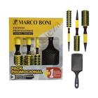 Kit profissional 3 escovas ceramica p/m/g raquete marcoboni