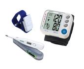 Kit Profissional de Saúde Medidor de Pressão Arterial Termometro Garrote