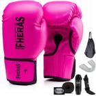 Kit Profissional Fheras Luva Boxe Muay Thai Bandagem Bucal Caneleira E Bolsa