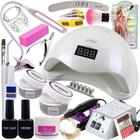 Kit Profissional Unha Gel Lixadeira 20.000rpm Sun X Completo - COMERCIO DIGITAL