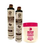 Kit Progressiva Café Marroquina 5Em1 2x500ml + Mascara Pós Alisamento 500g