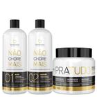 Kit Progressiva Não Chore Mais 1l + Máscara Pratudo 1Kg Cronograma Capilar