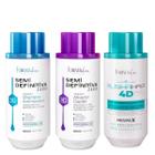 Kit Progressiva Semi 3D e AlinhaHair 4D 300ml Forever Liss