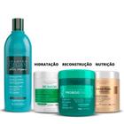 Kit Prohall Shampoo Degan + Máscaras Biomask Extreme Proboo 500g