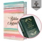 Kit Promocional - Bíblia Sagrada Capa Colorida NVI + Devocional 366 Dias De Ministrações Bíblicas Por Billy Graham