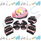 Kit Protecao Infantil Capacete Joelheira Cotoveleira Bike