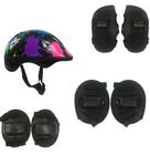 Kit Proteção Infantil Capacete Joelheira Cotoveleira Colors - Dm Radical