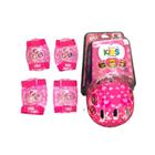 Kit proteção infantil capacete joelheira cutuvel. princesa - ABSOLUTE