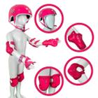 Kit Proteção Infantil Original Disney - Zippy Toys - Capacete Joelheira Cotoveleira Para Esportes Bicicleta Patins Skate