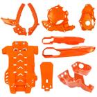 Kit Proteção Motor Quadro Tampas Motor Balança Bengala Amx Husqvarna Gas Gas Ktm 250 350 450 4T