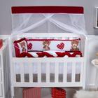 Kit Protetor de Mini Berço Menino e Menina Safari 08 Pçs e Outros Modelos Com Trança e Lateral - 254