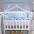 Kit Protetor de Mini Berço Menino e Menina Safari 08 Pçs e Outros Modelos Com Trança e Lateral - 254