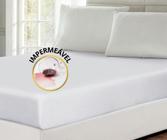 kit protetor impermeavel de colchão para cama casal e de dois travesseiros