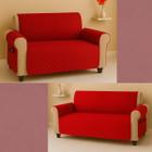 Kit Protetor Para Sofá 2 e 3 Lugares com Bolso Multiuso