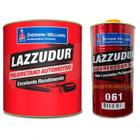 Kit PU Lazzudur 2,7L + Endurecedor 900ML Preto Semi Brilho